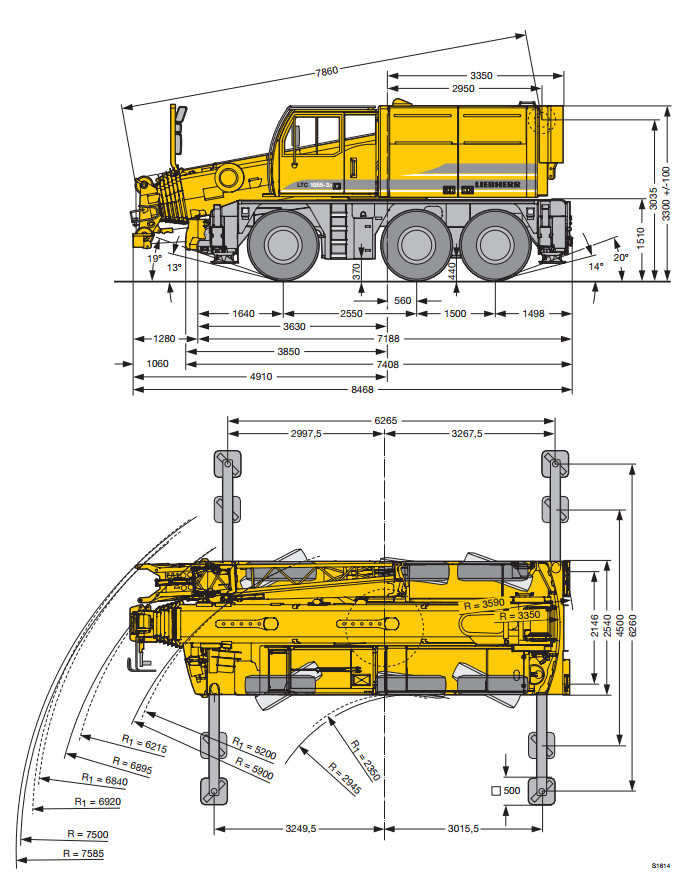Автокран LIEBHERR LTC 1055